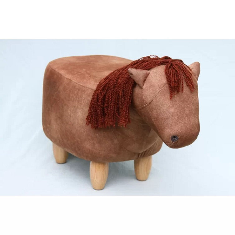 Gardeco 35Cm Wide Velvet Animal Print Footstool Ottoman & Reviews